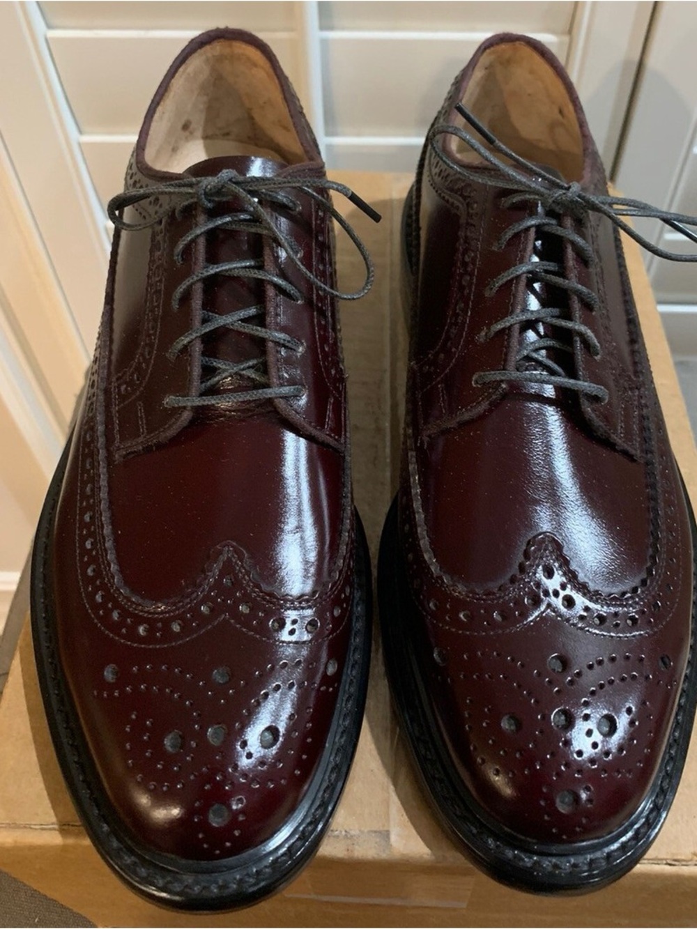 Michael Kors Women's Collection and Vintage Burgundy Leather Wingtip Oxfords